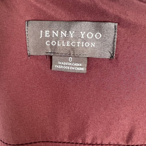 Jenny Yoo Inesse Chiffon Bridesmaid Gown in Cinnamon Rose Size 0 - Picture 5 of 5